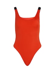 Calvin Klein Red Scoop Back One Piece Swimsuit - Image 5 of 5