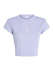 Calvin Klein Purple Baby Monogram T-Shirt - Image 5 of 6