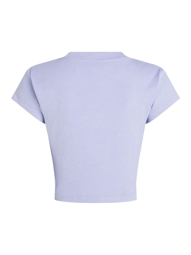 Calvin Klein Purple Baby Monogram T-Shirt - Image 6 of 6