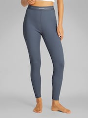 Calvin Klein Grey Cotton Stretch Rib Lounge Leggings - Image 1 of 6