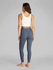 Calvin Klein Grey Cotton Stretch Rib Lounge Leggings - Image 3 of 6