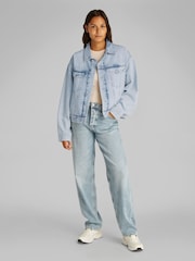 Calvin Klein Blue Boxy Denim Jacket - Image 1 of 7