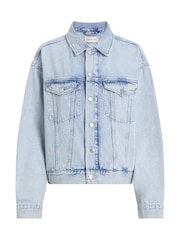Calvin Klein Blue Boxy Denim Jacket - Image 5 of 7