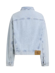 Calvin Klein Blue Boxy Denim Jacket - Image 6 of 7