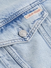 Calvin Klein Blue Boxy Denim Jacket - Image 7 of 7