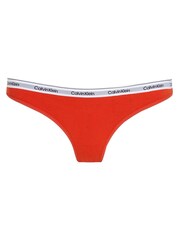 Calvin Klein Red Modern Logo Thong - Image 5 of 5