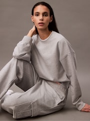 Calvin Klein Grey Archive Logo Cargo Joggers - Image 3 of 5