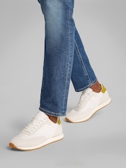 Calvin Klein White Low Lace Up Trainers - Image 1 of 6