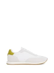 Calvin Klein White Low Lace Up Trainers - Image 2 of 6
