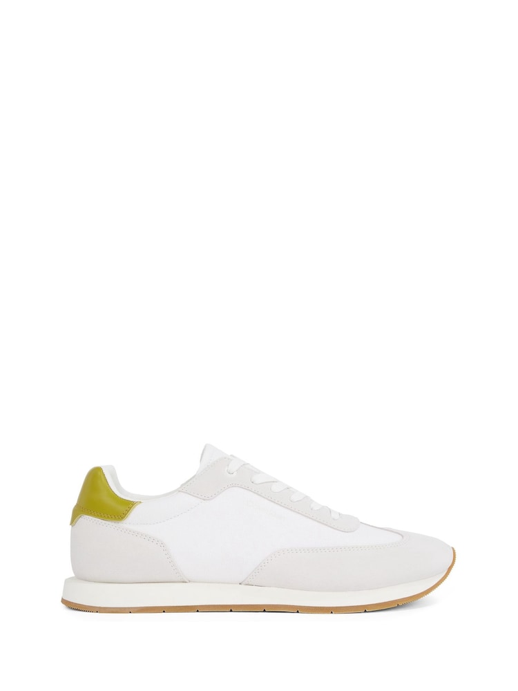 Calvin Klein White Low Lace Up Trainers - Image 2 of 6