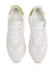 Calvin Klein White Low Lace Up Trainers - Image 6 of 6