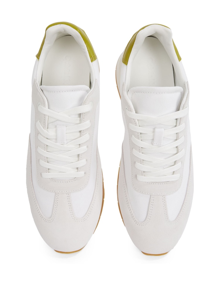 Calvin Klein White Low Lace Up Trainers - Image 6 of 6
