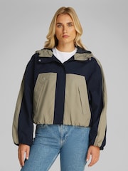 Calvin Klein Green Ribstop Short Jacket - Image 1 of 6