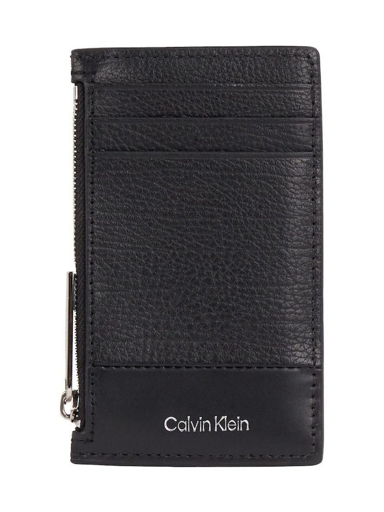 Calvin Klein Black Card Holder - Image 1 of 4