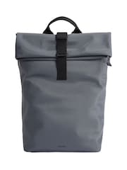 Calvin Klein Grey Rolltop Backpack - Image 1 of 5