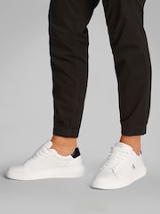 Calvin Klein White Chunky Cupsole Leather Trainers - Image 1 of 6