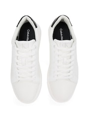Calvin Klein White Chunky Cupsole Leather Trainers - Image 6 of 6
