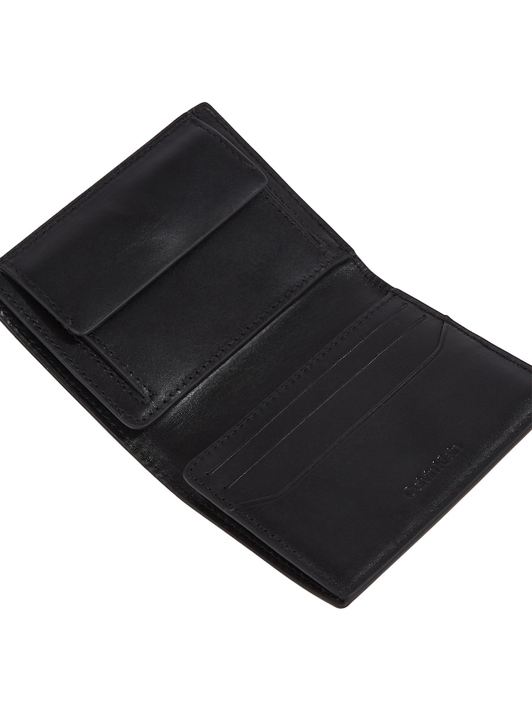 Calvin Klein Black Premium Leather Bifold Wallet - Image 4 of 4