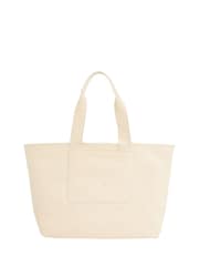Calvin Klein Nude Canvas Zip Weekender Bag - Image 1 of 5