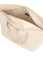 Calvin Klein Nude Canvas Zip Weekender Bag - Image 2 of 5