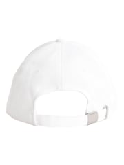 Calvin Klein White 100% Cotton Mono Logo Embro Cap - Image 4 of 5