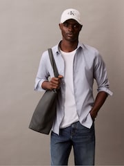 Calvin Klein White 100% Cotton Mono Logo Embro Cap - Image 5 of 5