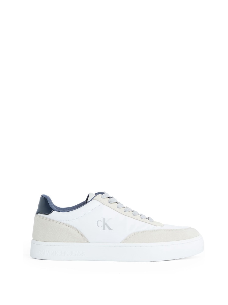 Calvin Klein White Classic Cupsole Trainers - Image 2 of 6