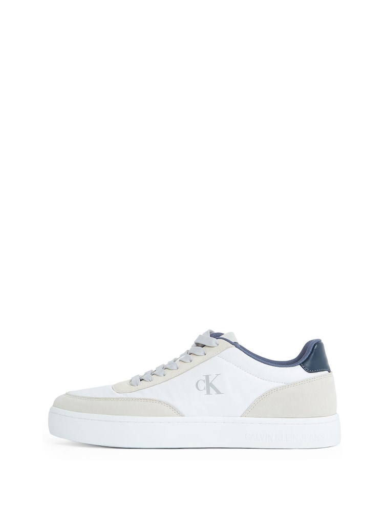 Calvin Klein White Classic Cupsole Trainers - Image 6 of 6