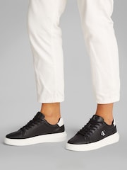 Calvin Klein White Chunky Cupsole Leather Trainers - Image 1 of 6