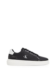 Calvin Klein White Chunky Cupsole Leather Trainers - Image 2 of 6