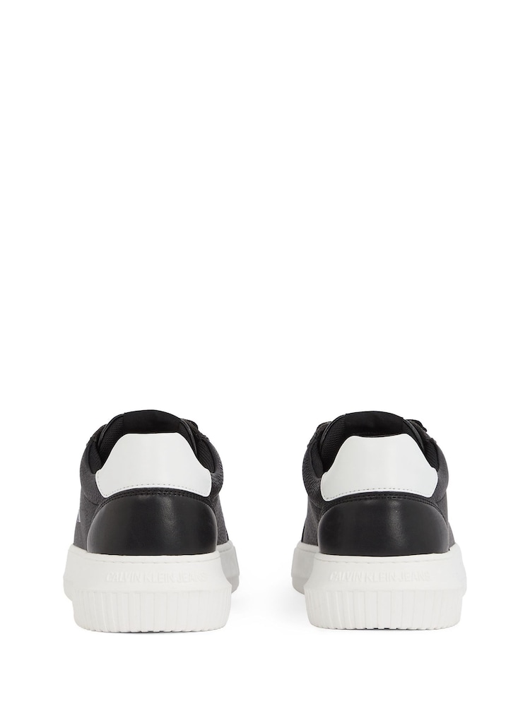 Calvin Klein White Chunky Cupsole Leather Trainers - Image 6 of 6