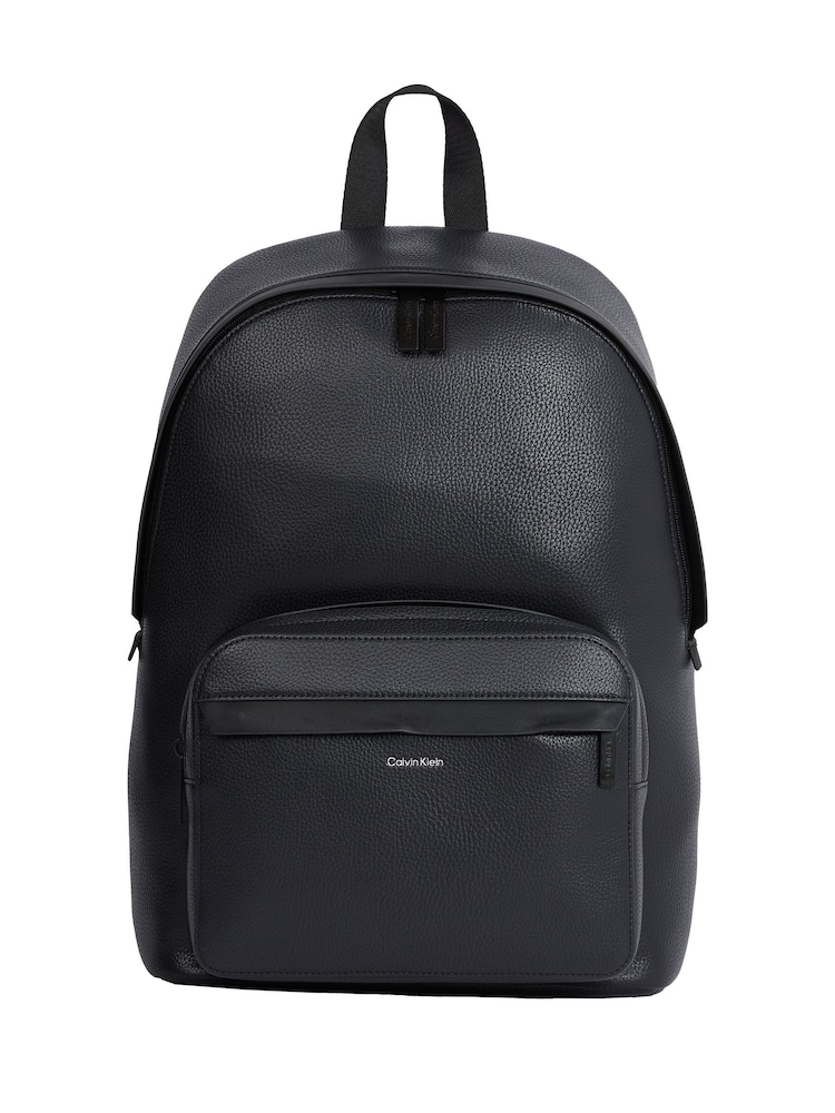 Calvin Klein Black Round Backpack - Image 1 of 5