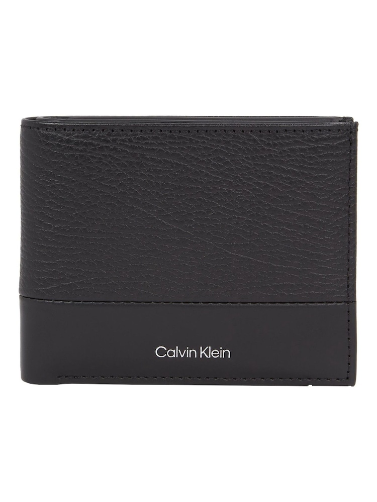 Calvin Klein Black Leather Bifold Wallet - Image 1 of 4