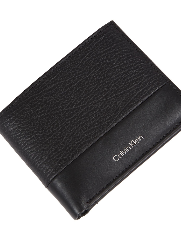 Calvin Klein Black Leather Bifold Wallet - Image 4 of 4