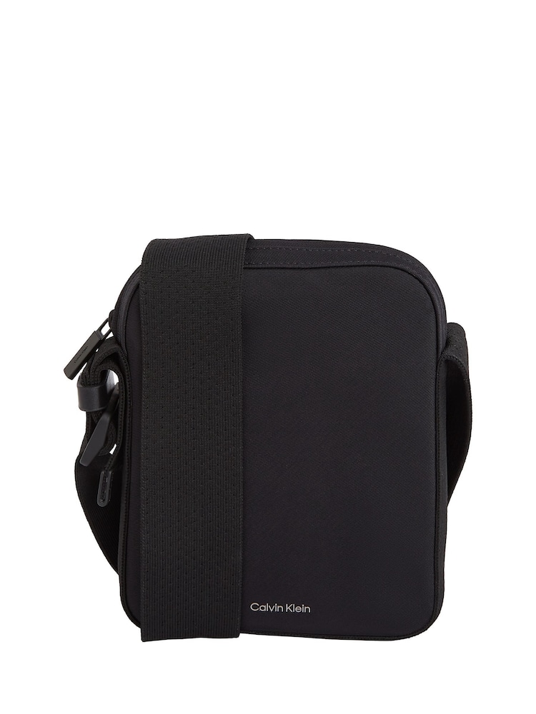 Calvin Klein Black Reporter Bag - Image 1 of 5