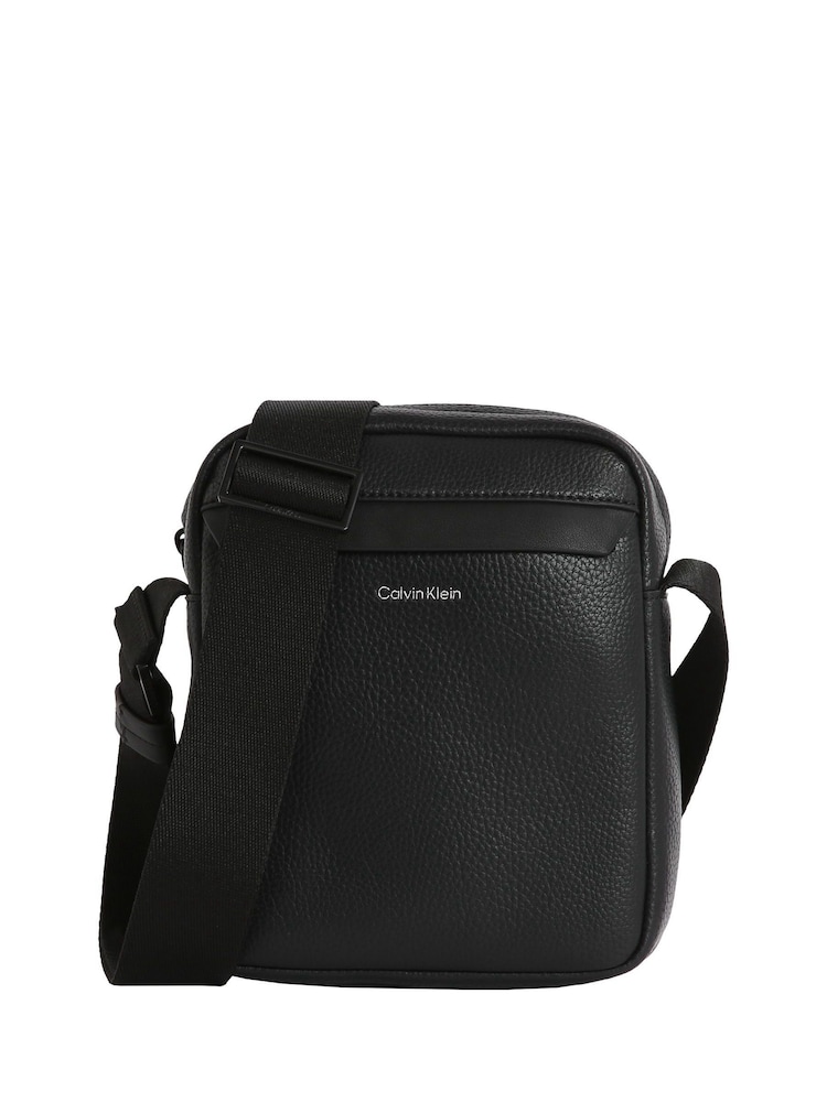 Calvin Klein Black Reporter Bag - Image 1 of 5