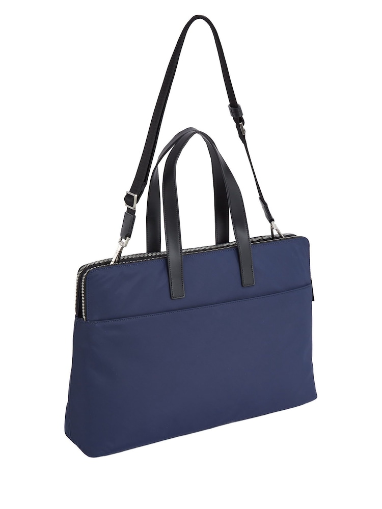 Calvin Klein Blue Business Laptop Bag - Image 2 of 5