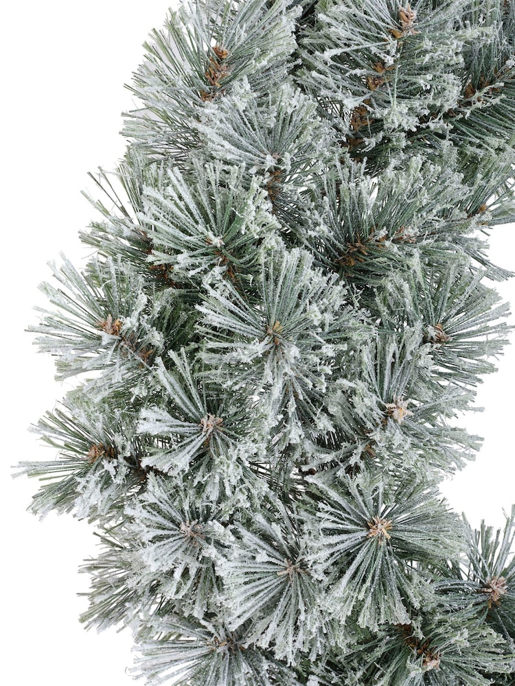 Everlands Green Cashmere Frosted Wreath Diameter - Image 4 of 4 Everlands Green Cashmere Frosted Wreath Diameter - Image 4 of 4