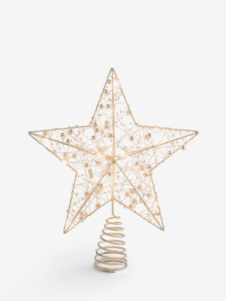 Lumineo Gold Tone Lit Star Christmas Tree Topper - Image 2 of 3 Lumineo Gold Tone Lit Star Christmas Tree Topper - Image 2 of 3