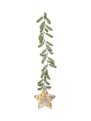 Lumineo Clear Pre Lit LED Hanging Christmas Star Bauble - Image 3 of 3