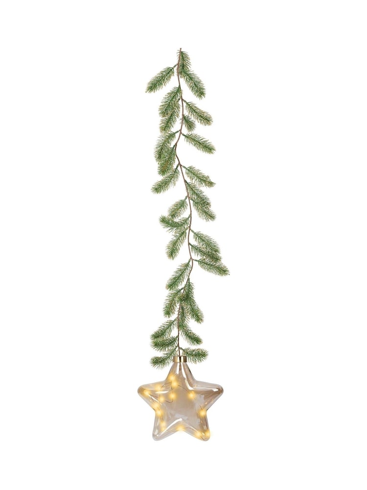 Lumineo Clear Pre Lit LED Hanging Christmas Star Bauble - Image 3 of 3 Lumineo Clear Pre Lit LED Hanging Christmas Star Bauble - Image 3 of 3