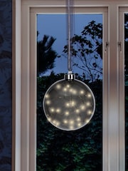 Lumineo Smoke Grey LED Hanging Christmas Baubles - Image 2 of 3