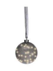 Lumineo Smoke Grey LED Hanging Christmas Baubles - Image 3 of 3