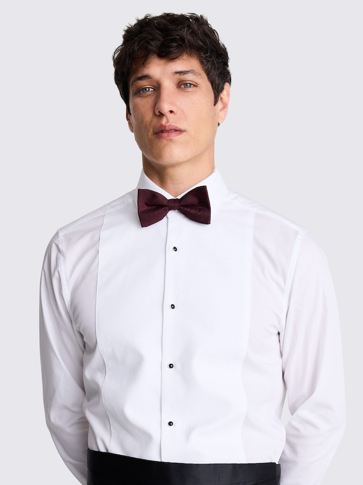 MOSS Red Black Silk Paisley Ready Bow Tie - Image 2 of 2 MOSS Red Black Silk Paisley Ready Bow Tie - Image 2 of 2