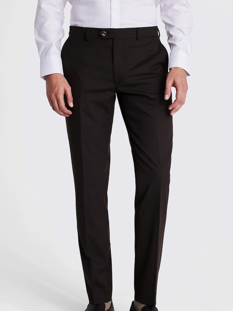 MOSS Brown Slim Fit Trousers - Image 1 of 3 MOSS Brown Slim Fit Trousers - Image 1 of 3