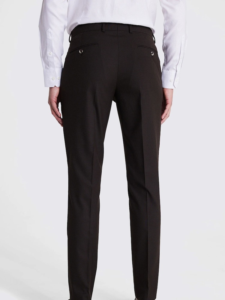 MOSS Brown Slim Fit Trousers - Image 2 of 3 MOSS Brown Slim Fit Trousers - Image 2 of 3