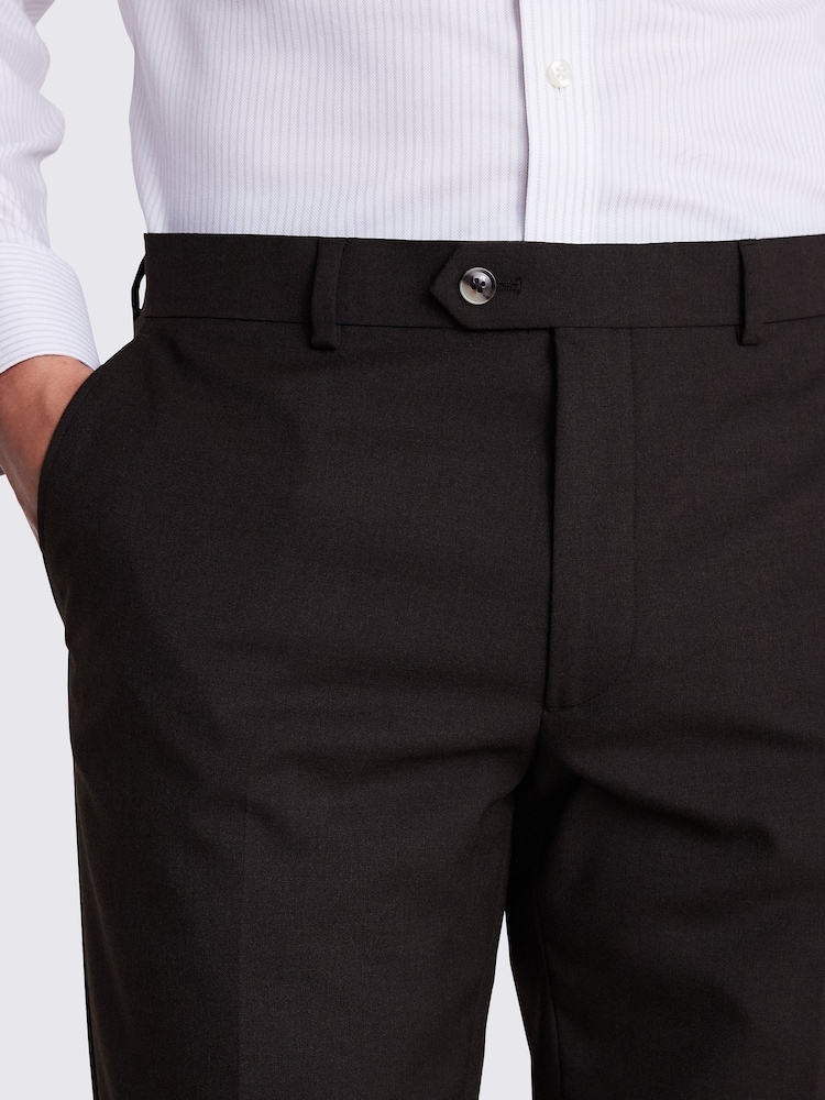 MOSS Brown Slim Fit Trousers - Image 3 of 3