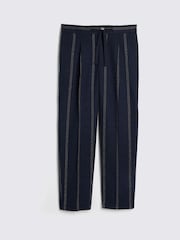 MOSS Blue Stripe Beach Trousers - Image 4 of 4