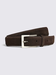 MOSS Brown Classic Suede Belt - Image 1 of 3