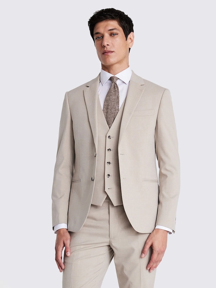 MOSS Natural Slim Fit Jacket - Image 1 of 5